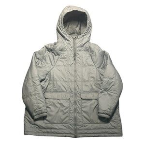 Patagonia Womens Lost Canyon Jacket Sz XXL Blue Quilted Full Zip  Hooded